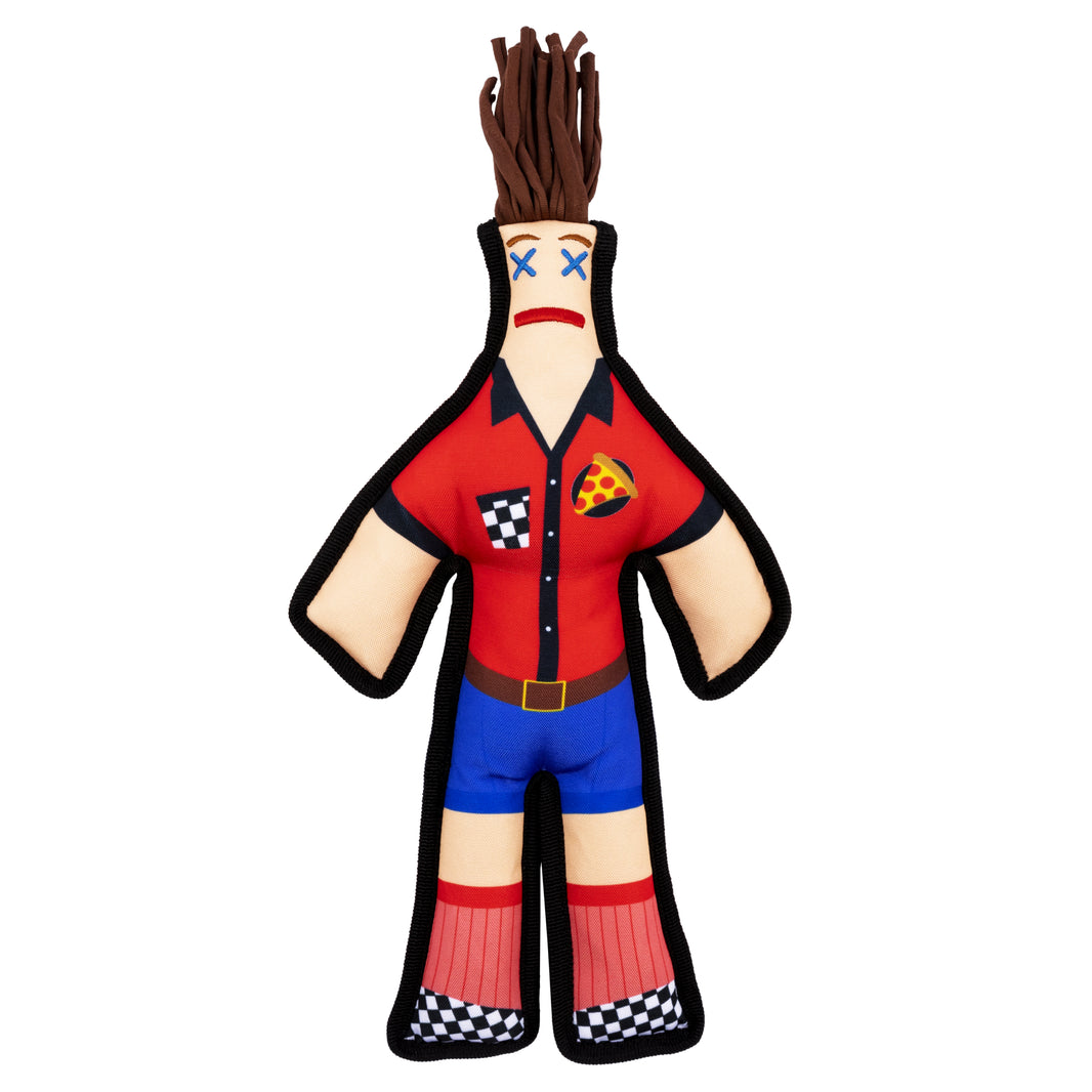 Pizza Guy Squeaky Chew Toy