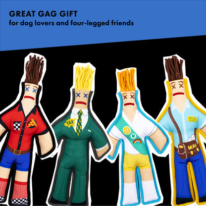 Pizza Guy Squeaky Chew Toy