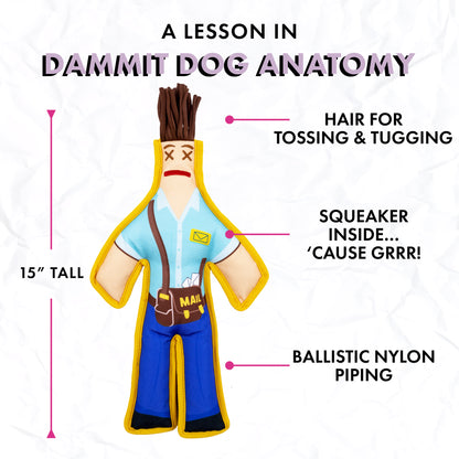 Mailman Squeaky Chew Toy