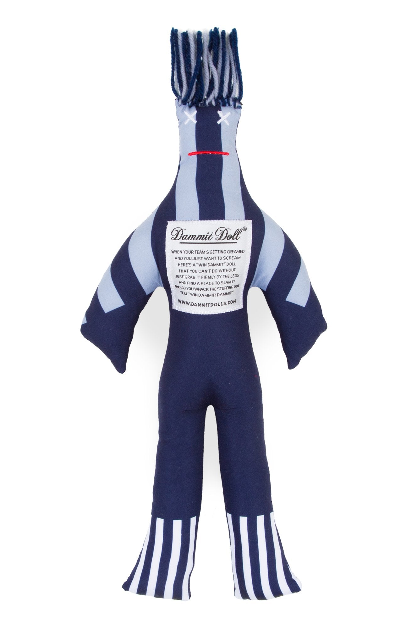 DAMMIT! DOLLS Blue Stress Relief Squishy Classic Stripe Doll Gag Gift –  Walk Into Fashion